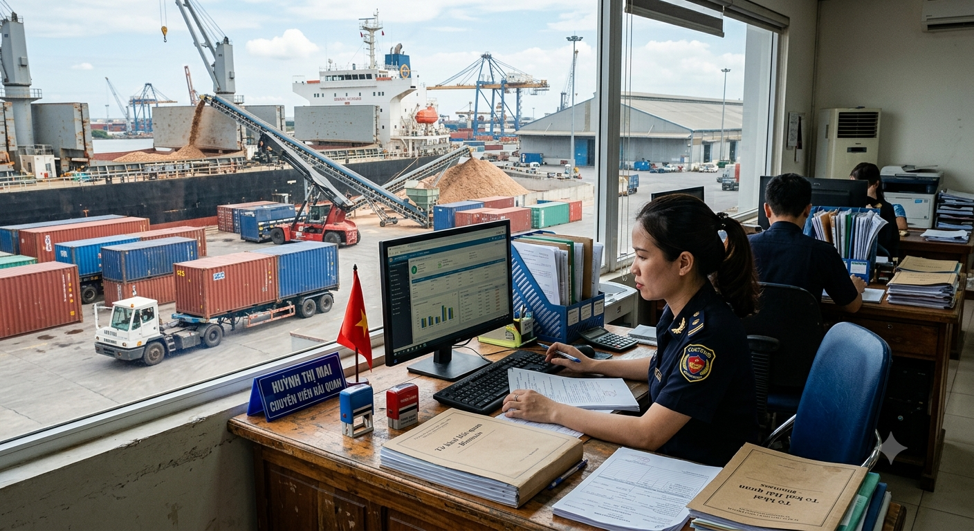 Khai báo hải quan và thực hiện thủ tục thông quan hàng hóa
