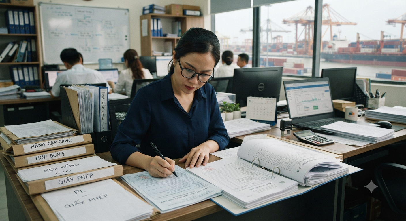 Quy trình chuẩn bị hồ sơ chuyên ngành trước khi hàng cập cảng